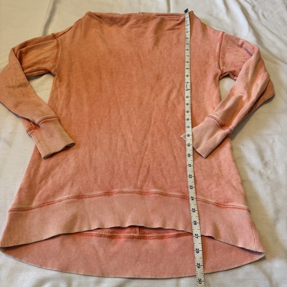 Pilcro XS Donna Tunic Pullover Sweatshirt Top ~ Off Shoulder Relaxed Slub Anthro - Picture 5 of 9